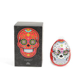 Ladenac Red Skull Candle In Ceramic Egg